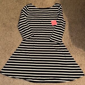 Kate Spade Navy and White Striped Dress